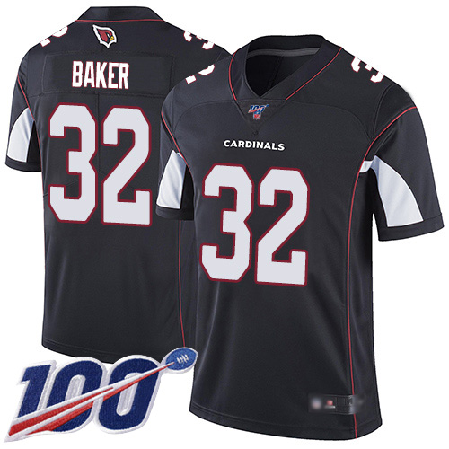Arizona Cardinals Limited Black Men Budda Baker Alternate Jersey NFL Football #32 100th Season Vapor Untouchable->nfl t-shirts->Sports Accessory